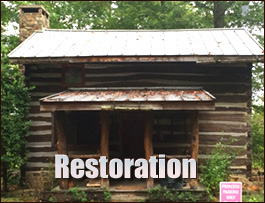 Historic Log Cabin Restoration  Hot Springs, North Carolina